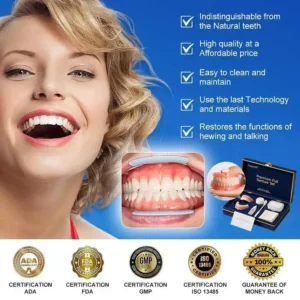 🔥Ends Today: 70% OFF!(Affordable Beauty🧏‍♀️🧏‍♂️)--Tiworld™ --Advanced Customized Full Denture Set🦷