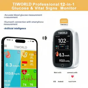 🔥Final 2 Hours : Only Limited Stock Left🏆TIWORLD™ Non-Invasive Blood Glucose Monitor – 5 Seconds 99% Accuracy （Mayo Clinic Recommended）