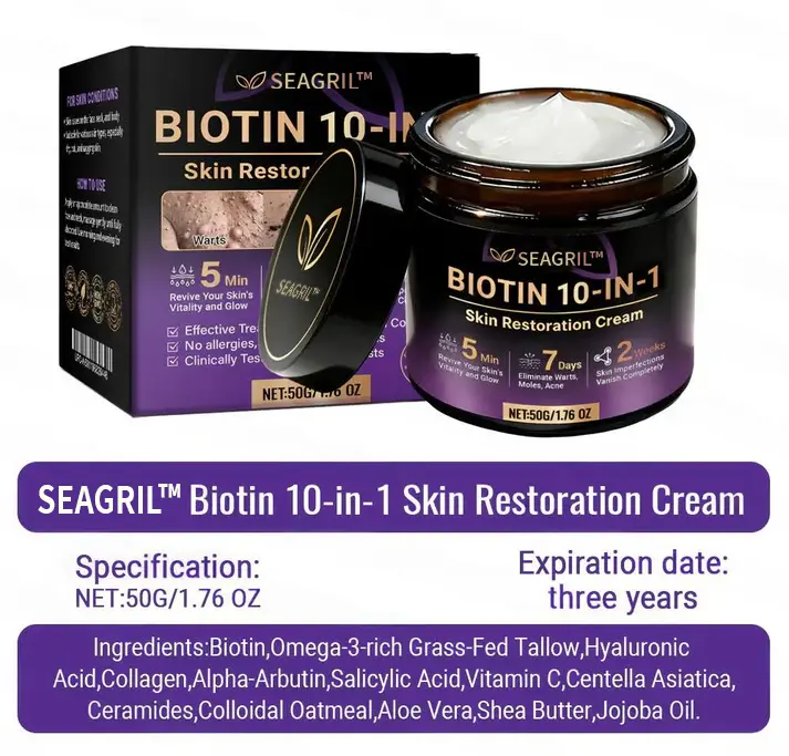 Made and Shipped from USA ✨Tiworld™ Biotin 10-in-1 Skin Restoration Cream 🍀
