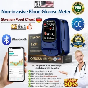 🔥Only Limited Stock Left🏆TIWORLD™ Non-Invasive Blood Glucose Monitor 5 Seconds 99% Accuracy （Mayo Clinic Recommended）