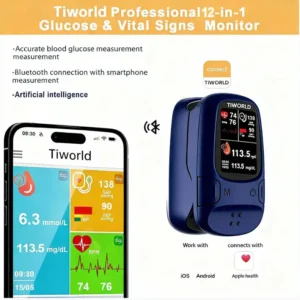 🔥Only Limited Stock Left🏆TIWORLD™ Non-Invasive Blood Glucose Monitor 5 Seconds 99% Accuracy (Mayo Clinic Recommended)