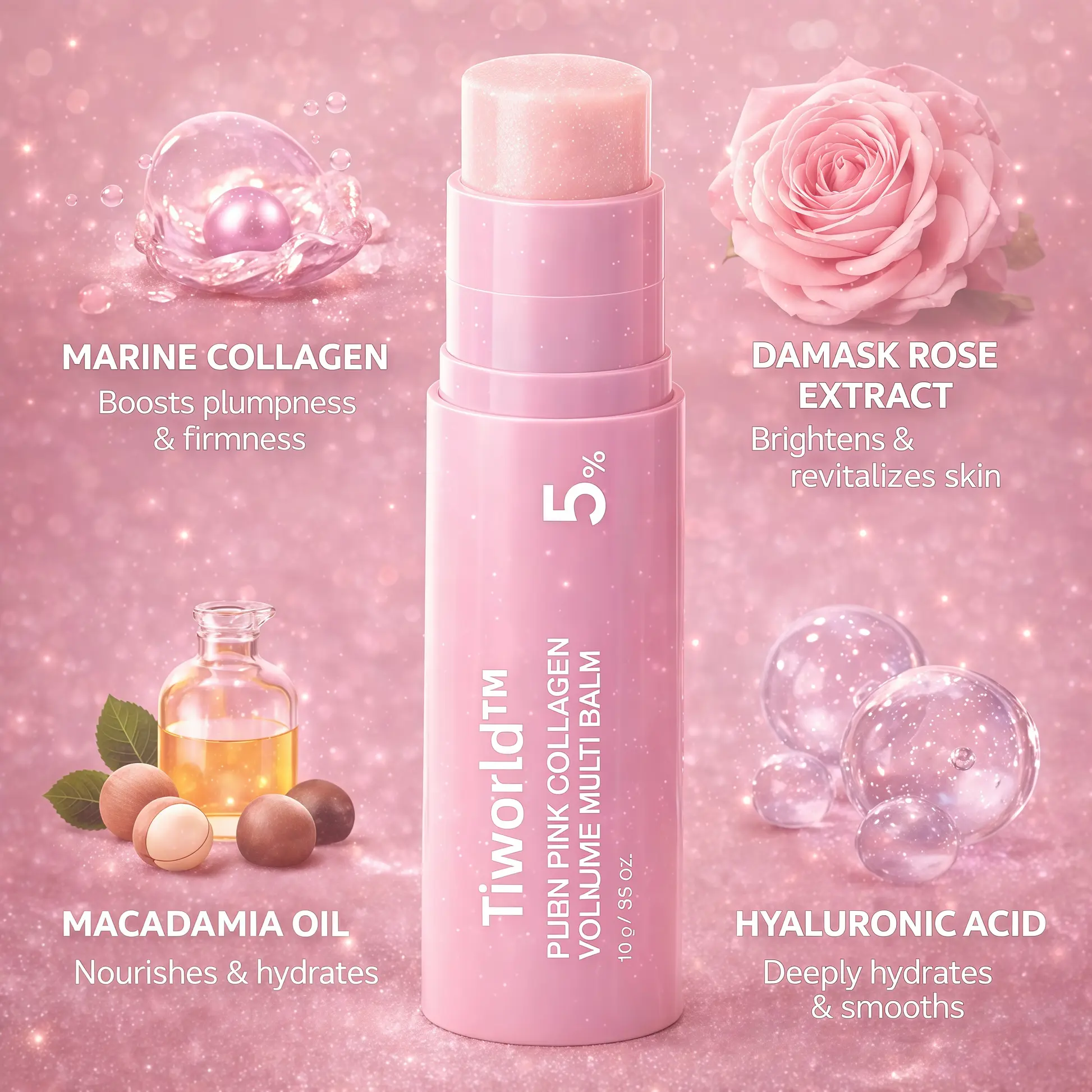 🔥The last 3 hours-Tiworld™ Collagen Volume Multi Balm-Free gift Eye Patch