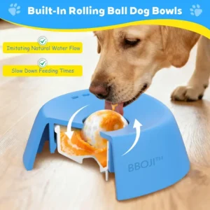 🐾Tiworld™ Vet-Recommended Slow Feeder Bowl for Dogs & Cats - Interactive Anti-Gulping Pet Dish for Healthy Tummies