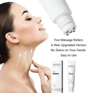 ✨ Smooth & Lift Your Neck Tiworld™ Next-Gen 5-Roller Anti-Aging Lift Cream – Elevate Your Neck Care Routine ✨