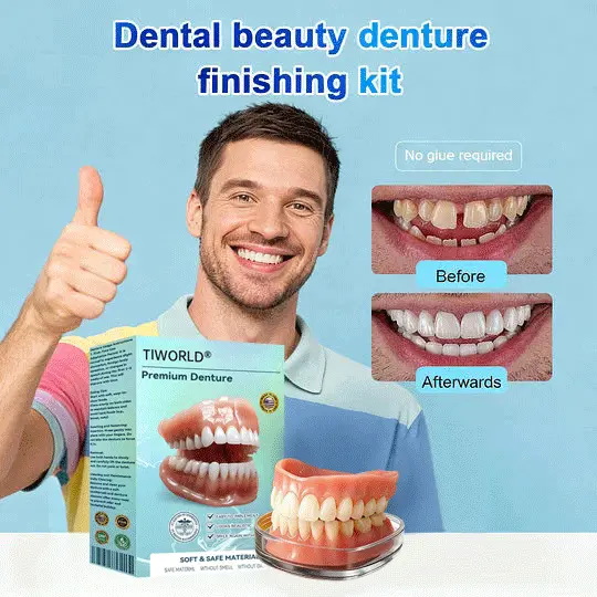 🌎Ends Today: 70% OFF!⏰Tiworld® Premium Denture🍀AdaptableFit Functional Dentures🦷Obtain American Dental Association (ADA) Certification