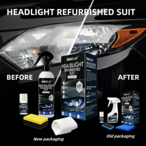 Tiworld Automotive Headlamp Restoration Fluid, oxidized and yellowed automotive headlamps, blurring enhanced crystalline coating refurbisher