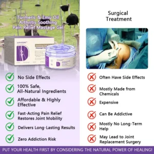 Tiworld® Turmeric & Emu Oil Arthritis Soothing Pain Relief Massage Gel(👨‍⚕️AAD Recommended)
