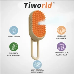 🐶🐱Tiworld™Professional Pet Grooming Brush — Effortless Deshedding at Home