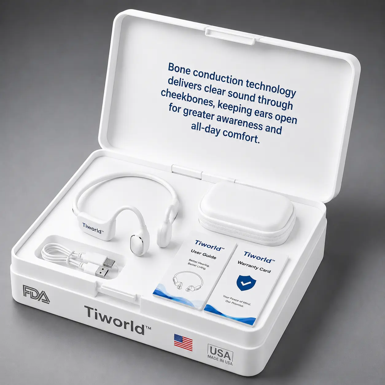 🔥 Final 2 Hours : Only Limited Stock Left🏆𝗧𝗶𝘄𝗼𝗿𝗹𝗱™ Bone Conduction Smart Hearing Headphones (Mayo Clinic Recommended)