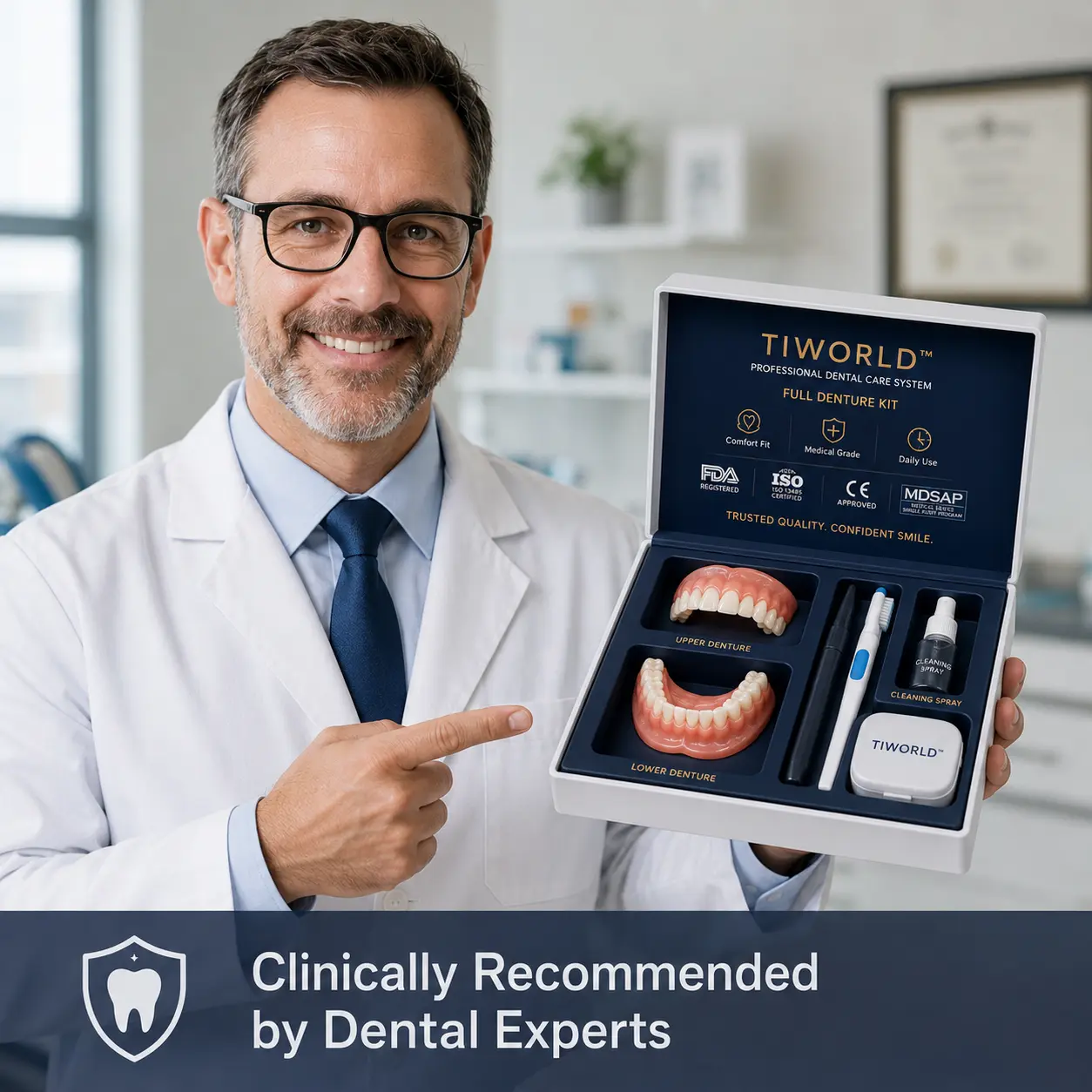 💖 🦷 TIWORLD™ Custom-Fit Dentures ⏰ ENDS TODAY 70% OFF | Smile with Confidence