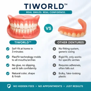 💖 🦷 TIWORLD™ Custom-Fit Dentures ⏰ ENDS TODAY 70% OFF | Smile with Confidence