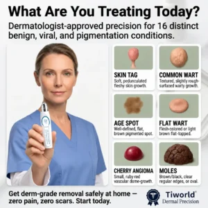 FDA Registered Facility | Tiworld® 7-Day Skin Tag & Spot Eraser Painle
– camelleshop
