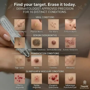FDA Registered Facility | Tiworld® 7-Day Skin Tag & Spot Eraser Painle
– camelleshop