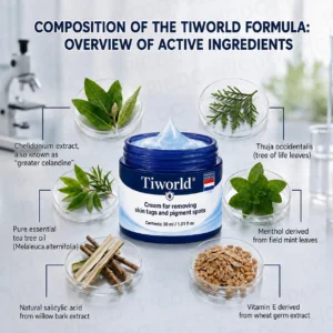 Tiworld® Advanced Corrective Cream for Skin Tags, Moles & Spots – 7-Day Painless, Scar-Free Care for Visible Skin Imperfections