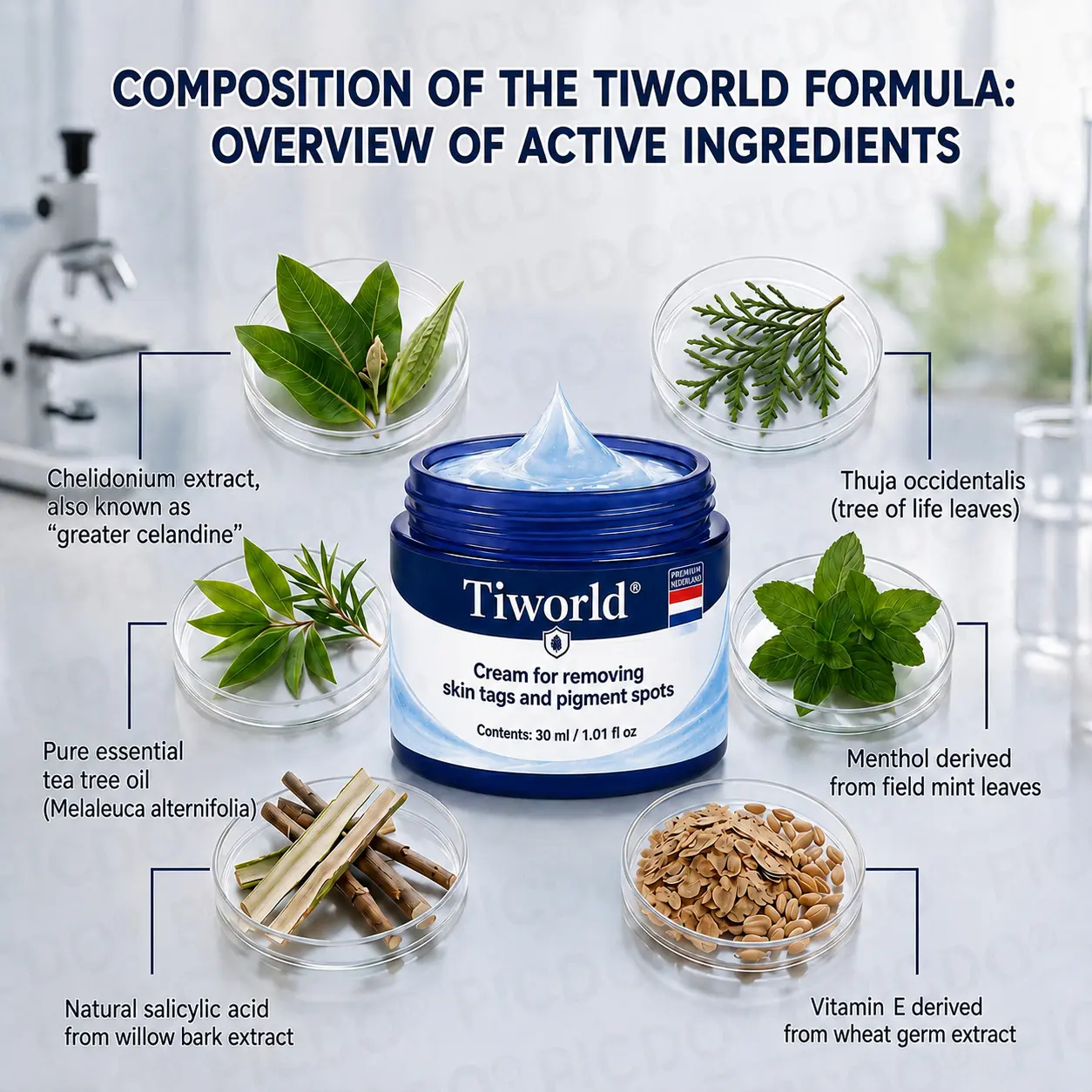Tiworld® Advanced Corrective Cream for Skin Tags, Moles & Spots – 7-Day Painless, Scar-Free Care for Visible Skin Imperfections