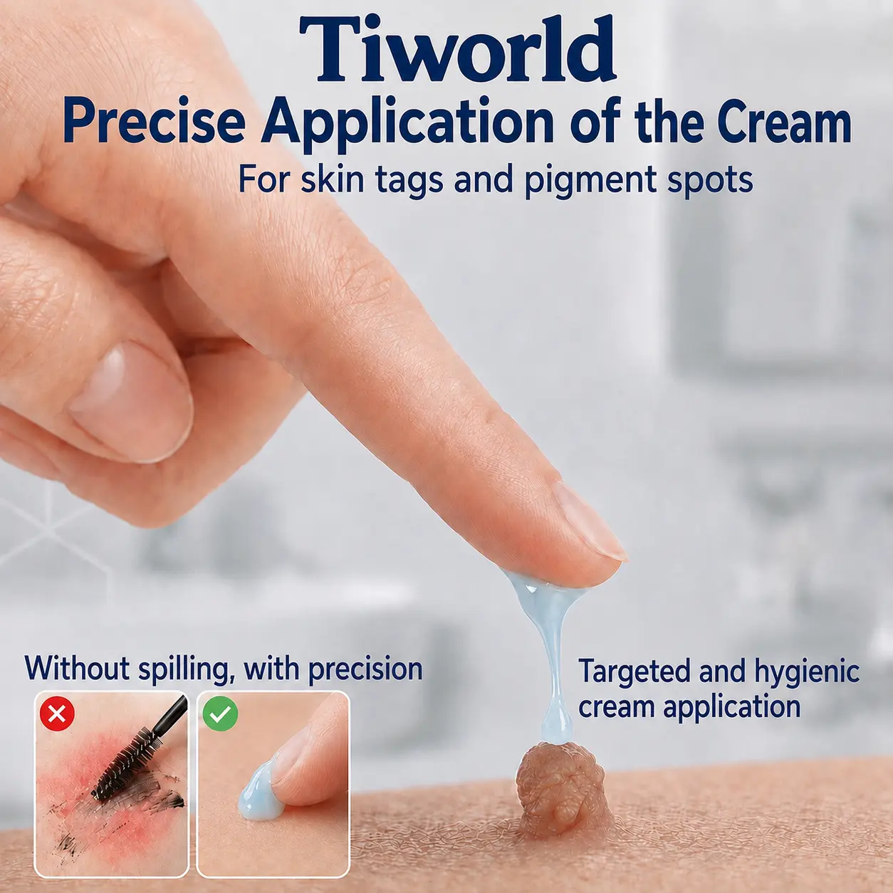Tiworld® Advanced Corrective Cream for Skin Tags, Moles & Spots – 7-Day Painless, Scar-Free Care for Visible Skin Imperfections