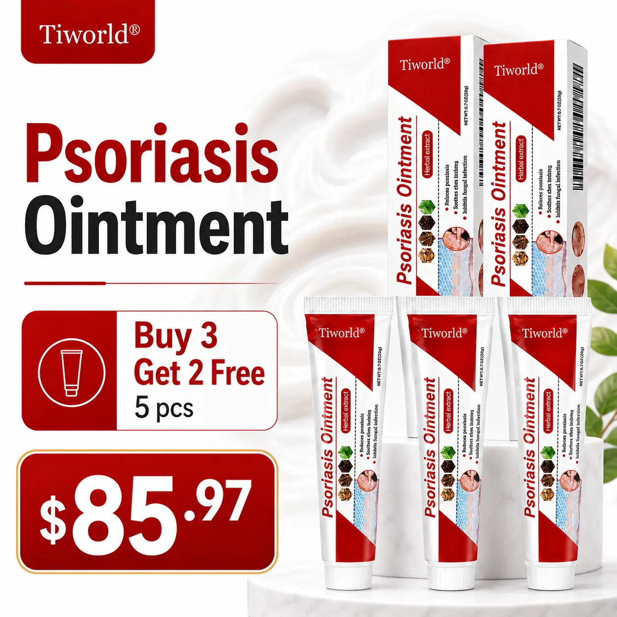 Tiworld® Botanical Skin Relief Ointment for Dry, Itchy & Flaky Skin