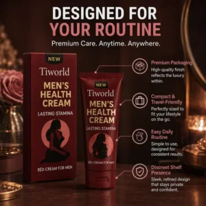 Tiworld® Cream for Men | Increase your penis size by up to 4.5 cm in just 7 days!