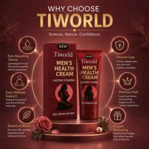 Tiworld® Cream for Men | Increase your penis size by up to 4.5 cm in just 7 days!