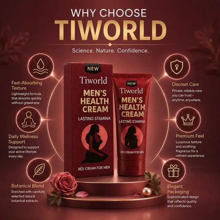 Tiworld® Cream for Men | Increase your penis size by up to 4.5 cm in just 7 days!